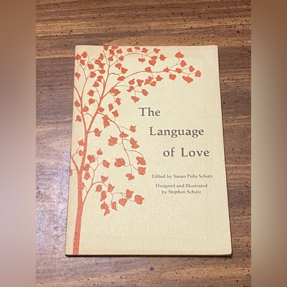 Other - The Language of Love Book with Orange and Cream Cover